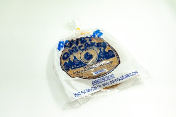 Povey's Doven Oatcakes in Bag Ready for Purchase